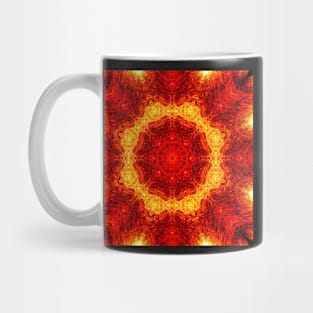 Ominous Red Kaleidoscope pattern (Seamless) 2 Mug